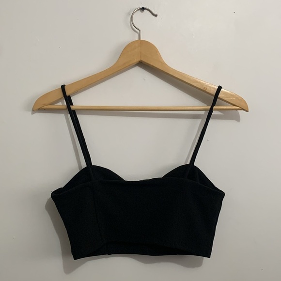 BNWOT Zara Women's STRAP CROP Bustier TOP size S - Picture 3 of 4